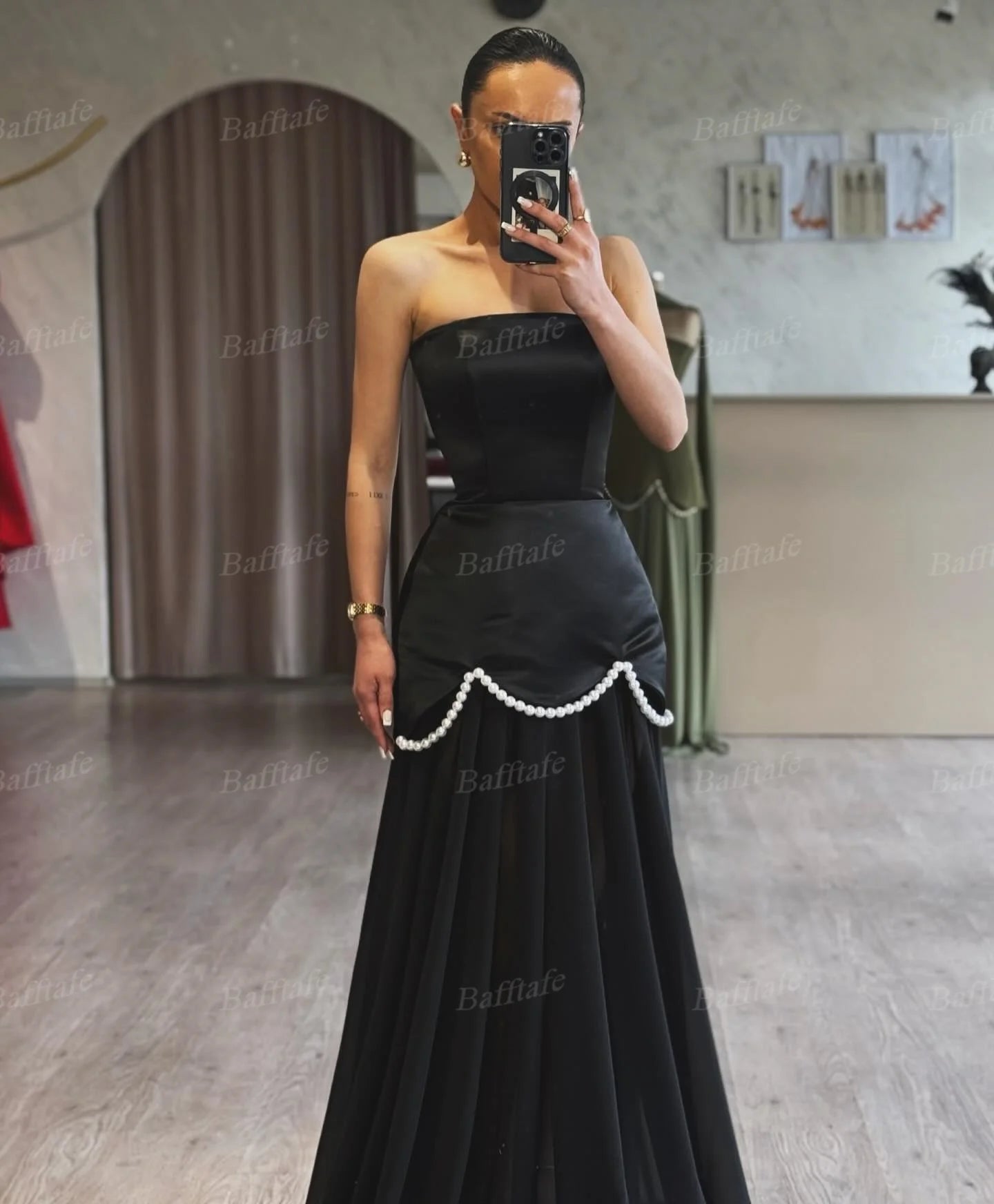 Strapless Evening Party Dress