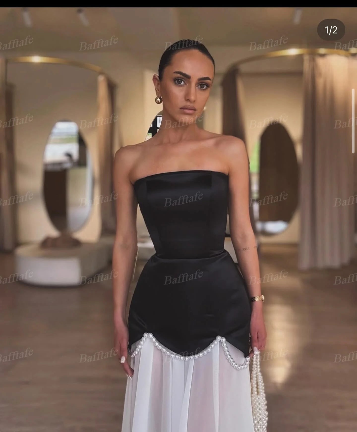 Strapless Evening Party Dress