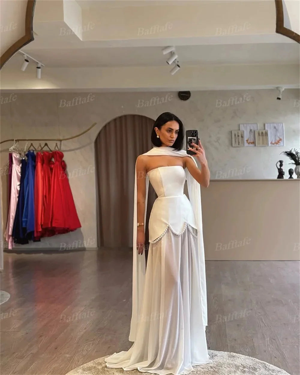 Strapless  Evening Party Dress